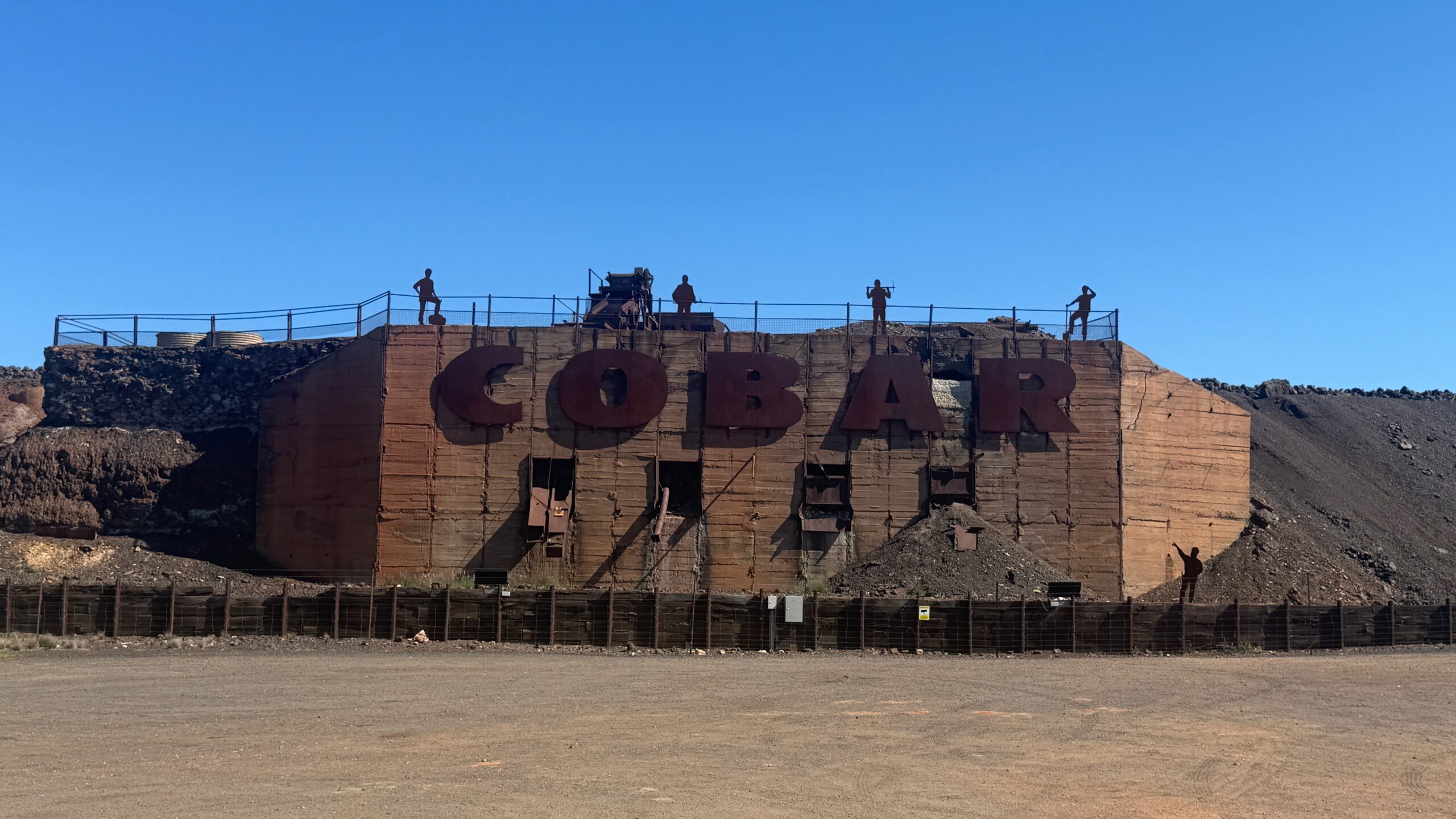Cobar roadside landmark in western New South Wales